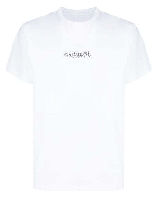 Maharishi White Logo-print Organic Cotton T-shirt for men