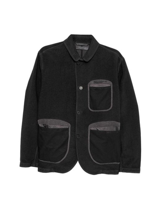 Massimo Osti Studio Black Buttoned Jacket for men