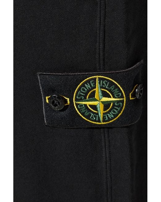 Stone Island Black Fleece_S.I. Ghost Heavy Cotton Pants for men