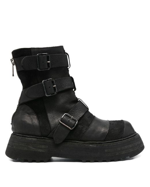 Guidi Black Multi-Strap Boots