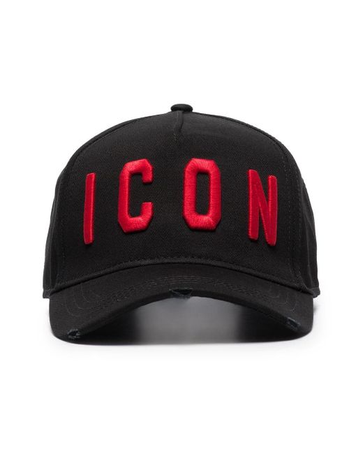 DSquared² Red Icon Baseball Cap for men