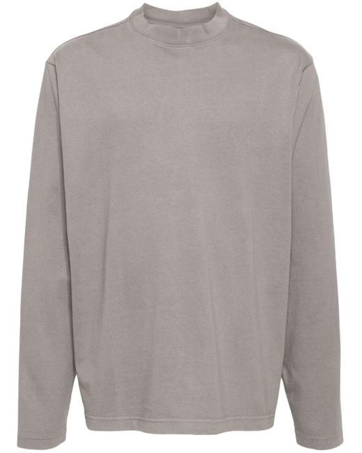 Yeezy Gray Crew-neck Cotton Sweatshirt for men