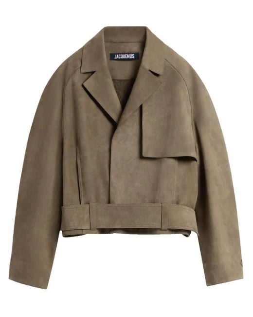 Jacquemus Brown The Cabana Leather Jacket for men