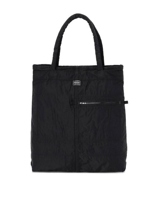 Porter-Yoshida and Co Black Mile Tote Bag for men