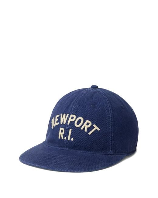 Polo Ralph Lauren Blue Embroidered Twill Baseball Cap for men