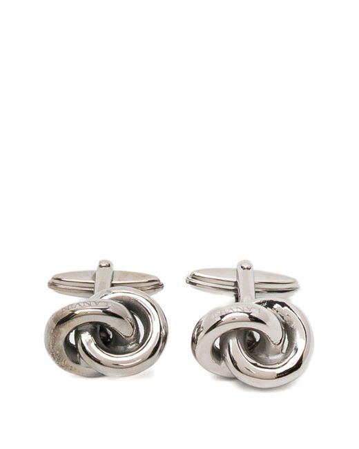 Lanvin White Link Cufflinks for men