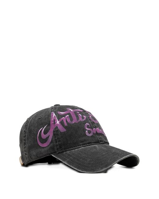 ANTI SOCIAL SOCIAL CLUB Multicolor Logo-Print Denim Cap for men