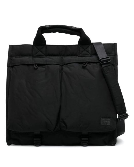 Porter-Yoshida and Co Black Senses Tote Bag for men