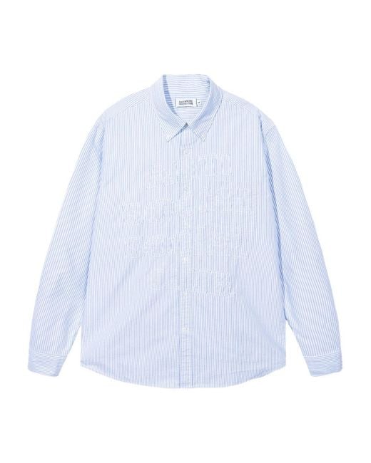 ANTI SOCIAL SOCIAL CLUB White Mind Games Striped Button-Up Shirt for men