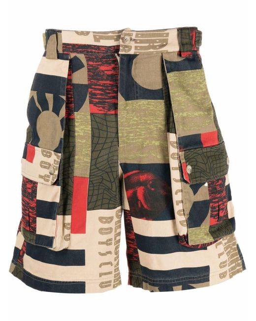 BBCICECREAM Patchwork Print Cargo Shorts for Men Lyst