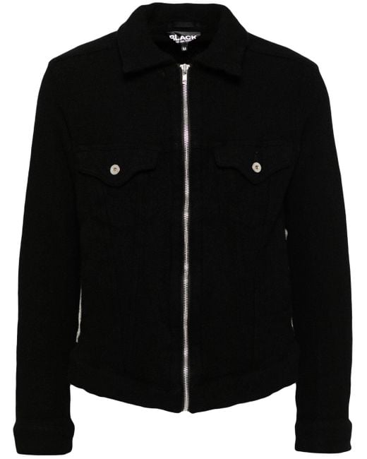 COMME DES GARÇON BLACK Black Zip-Up Jacket for men