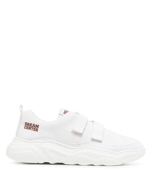 Phileo White Printed Low-Top Sneakers for men