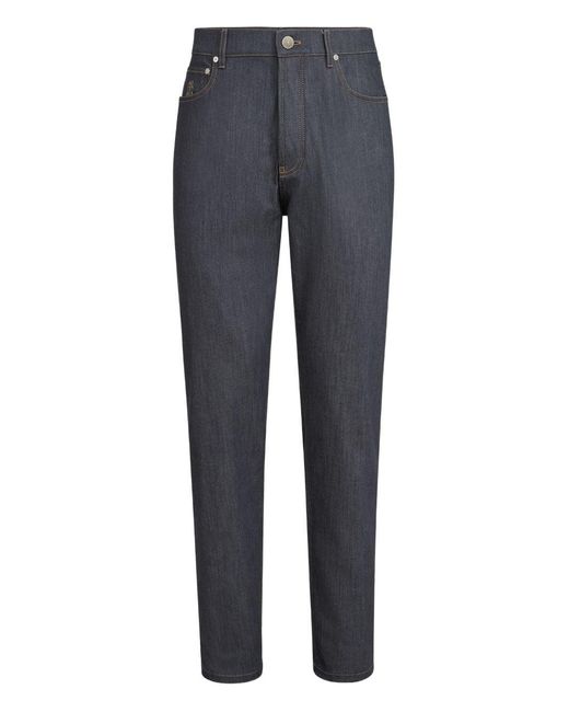Brunello Cucinelli Pink Five-Pocket Trousers for men