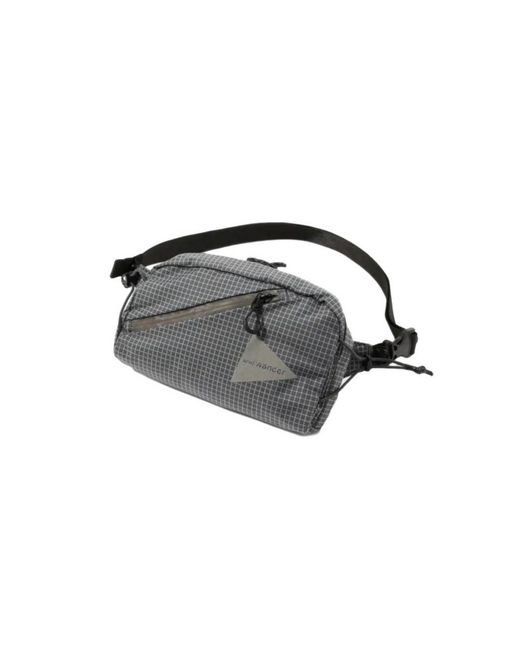 And Wander Black Ocean Rip Belt Bag for men