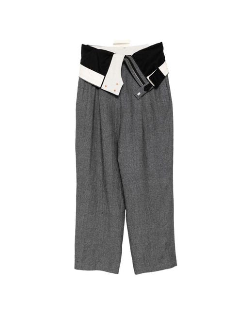 Bed J.w. Ford Gray Two Waists Trousers for men
