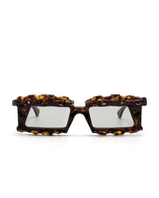 Kuboraum Multicolor X21 Rectangle-Frame Sunglasses for men