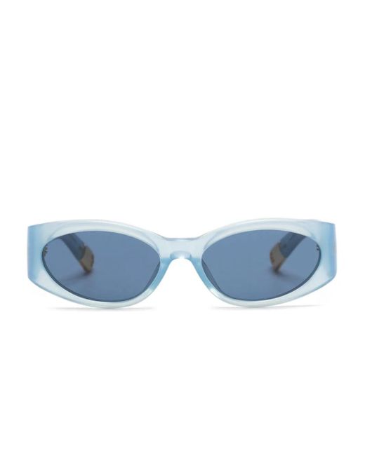 Jacquemus Blue Les Lunettes Ovalo Sunglasses for men