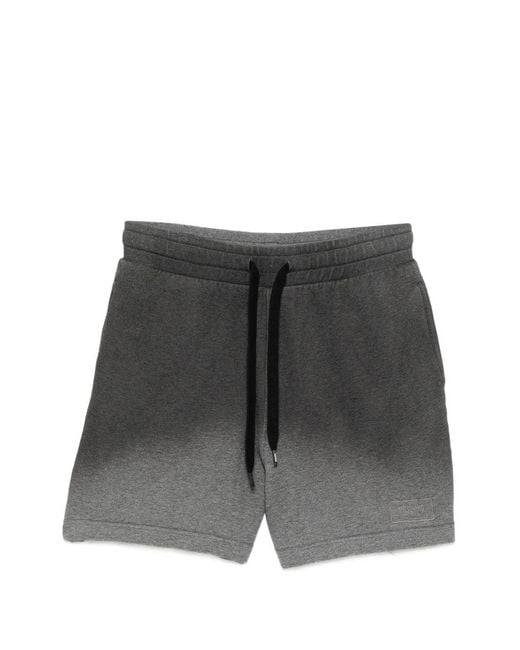 Moschino Gray Gradient-Effect Shorts for men