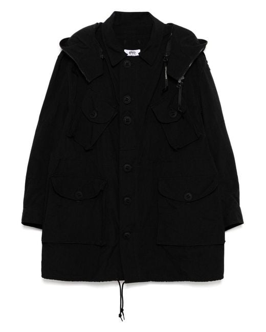 Junya Watanabe Black Military Coat for men