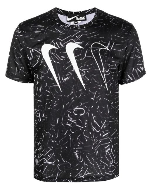 COMME DES GARÇON BLACK Black Logo-Print Short-Sleeve T-Shirt for men