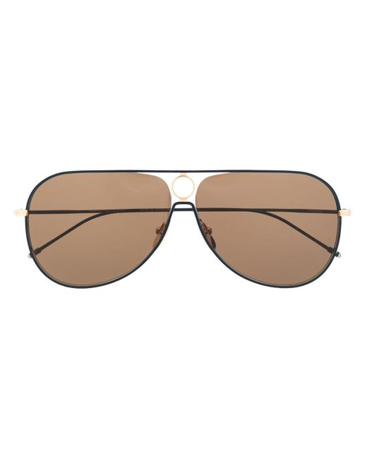 Thom Browne Natural Tbs115 Pilot-Frame Sunglasses for men