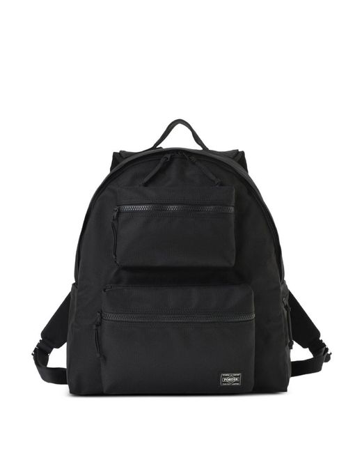 Porter-Yoshida and Co Black Zip Backpack for men