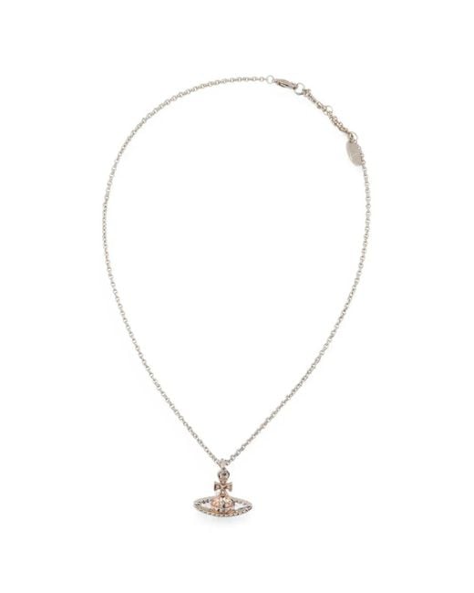 Vivienne Westwood White Mayfair Bas Relief Pendant Necklace for men