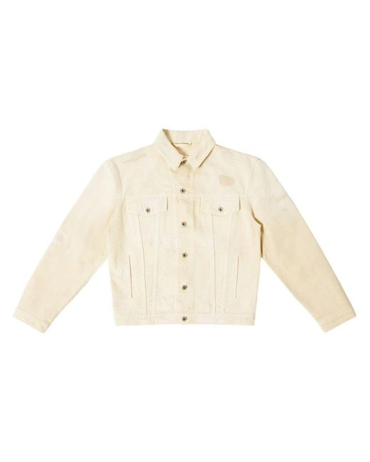 Heron Preston Natural Logo-Patch Cotton Jacket for men