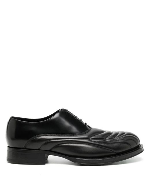 Lanvin Black Medley Richelieu Leather Loafers for men