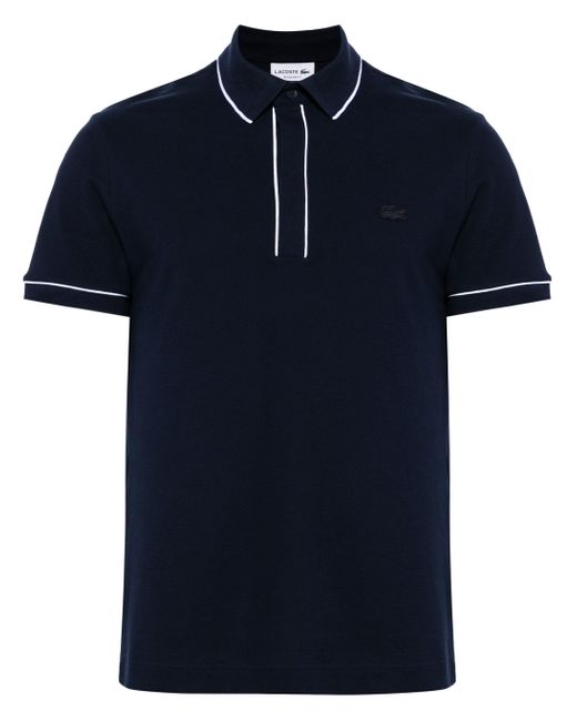 Lacoste Blue Contrast-Trim Polo Shirt for men