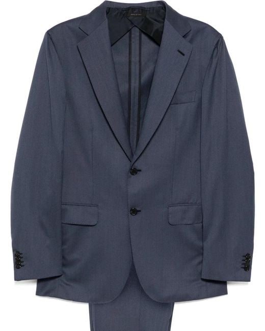 Brioni Blue Patch Pocket Suit Set for men
