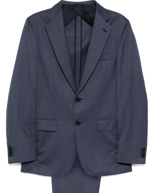 Brioni Blue Patch Pocket Suit Set for men