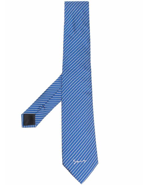 Givenchy Blue Striped Silk Tie for men