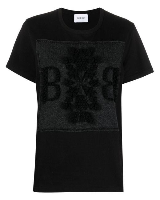 Barrie Black B-Logo T-Shirt for men