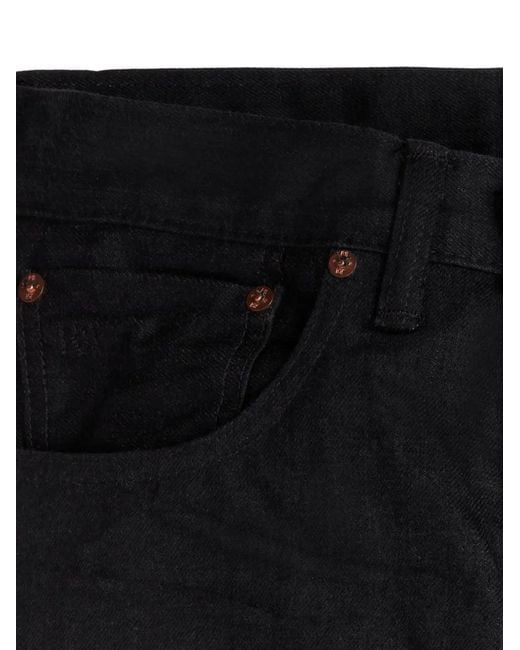 RRL Black Rrl Slim Fit Selvedge Jeans for men