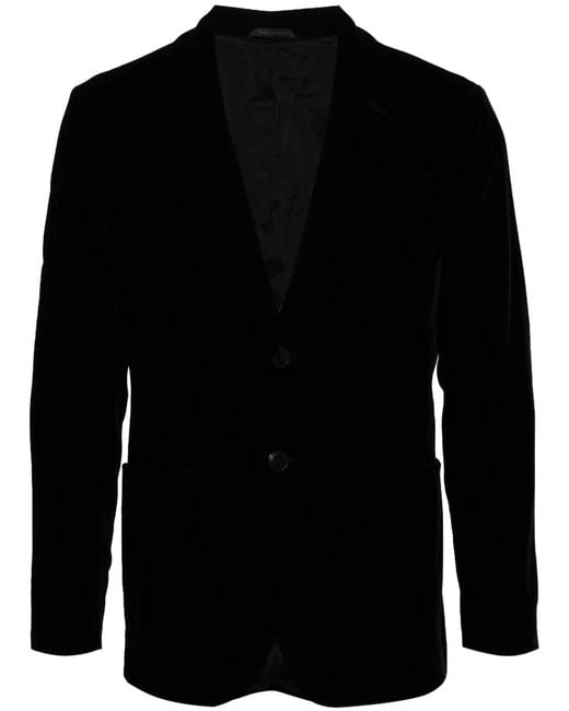 Giorgio Armani Black Single-breasted Blazer for men