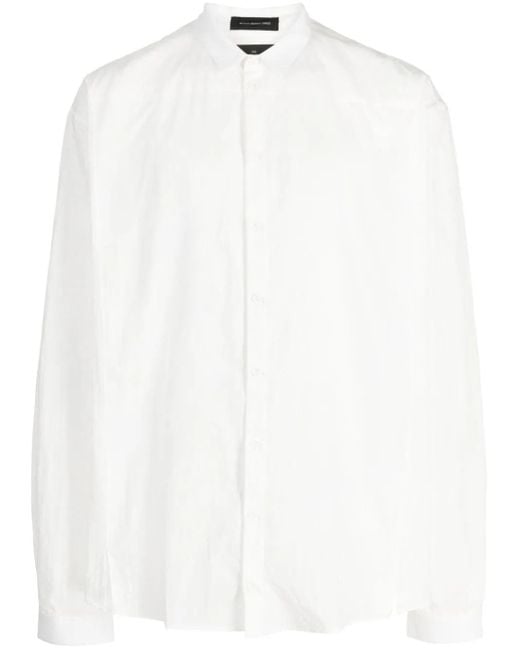 Nicolas Andreas Taralis White Oversized Cotton Shirt for men