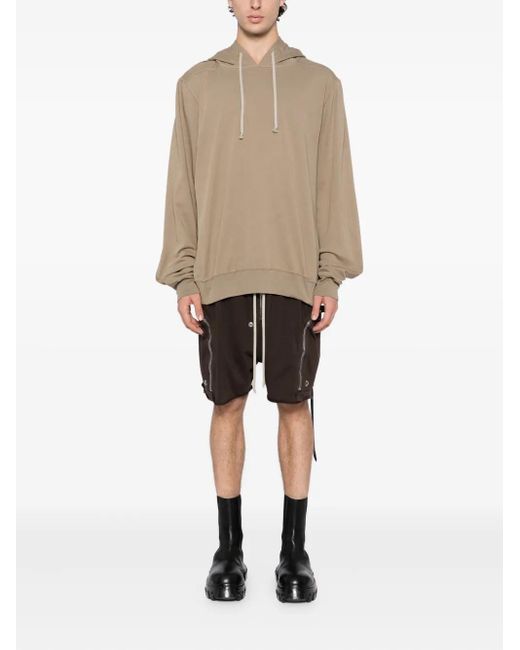 Rick Owens Natural Cotton Hoodie for men