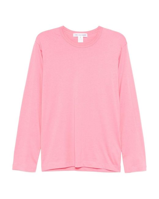 Comme des Garçons Pink Cotton T-Shirt for men
