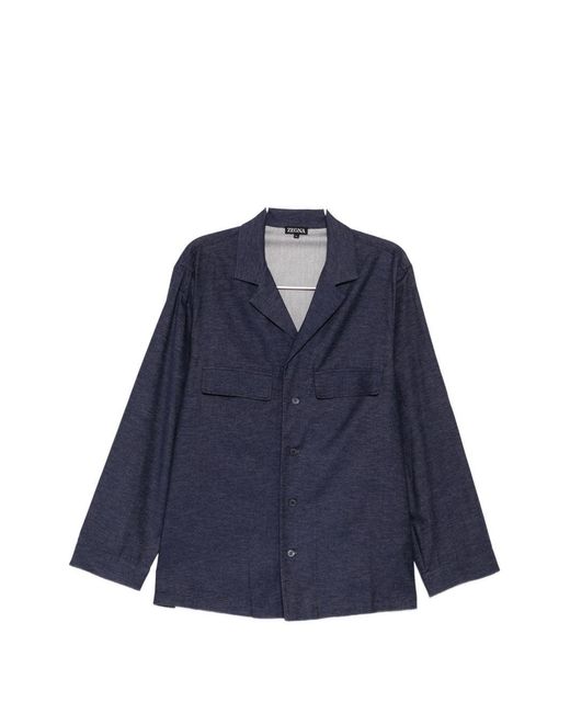 Zegna Blue Pajamas Jacket for men