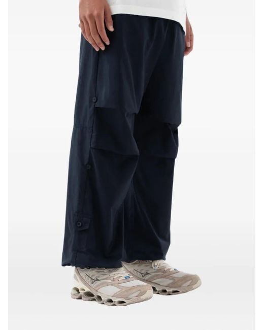 Maharishi Blue 5304 Button-Fastening Trousers for men