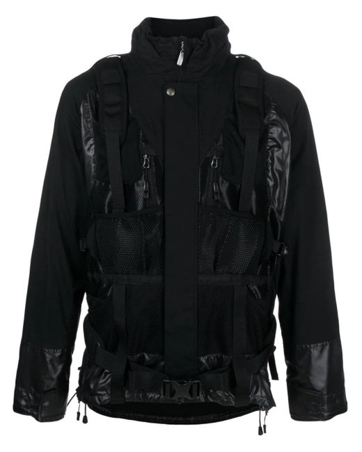 Junya Watanabe Black Back-pack Integrated Jacket for men