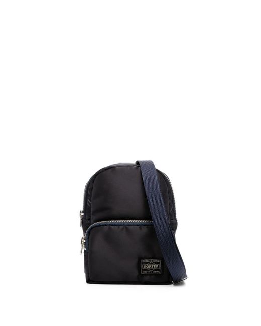 Porter-Yoshida and Co Black Howl Logo-appliqué Mini Backpack for men