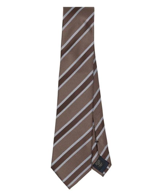 Brioni Multicolor Striped Silk Tie for men