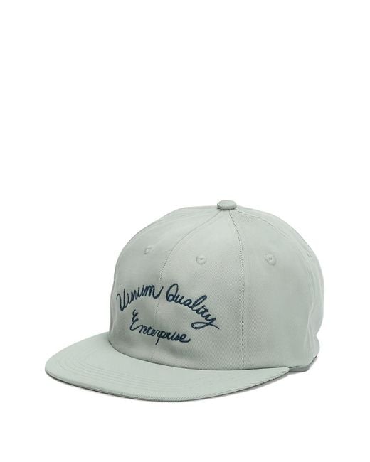 Visvim Gray Embroidered Flat-Peak Cap for men