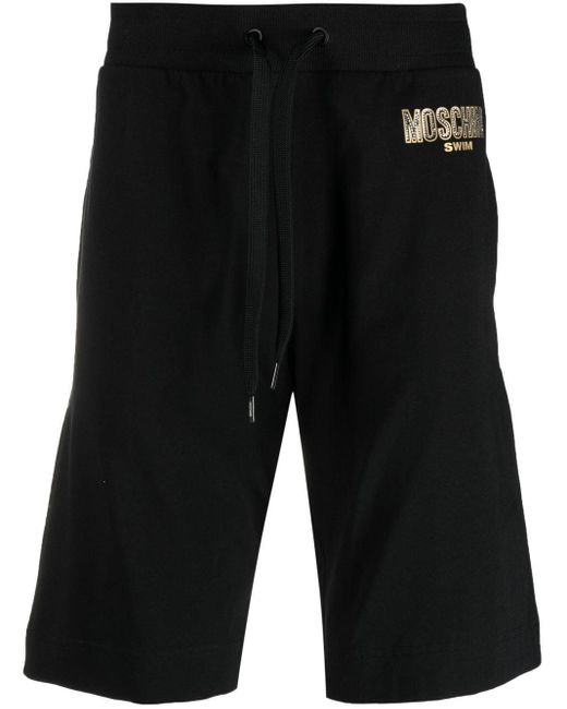 Moschino Black Beachwear Shorts for men