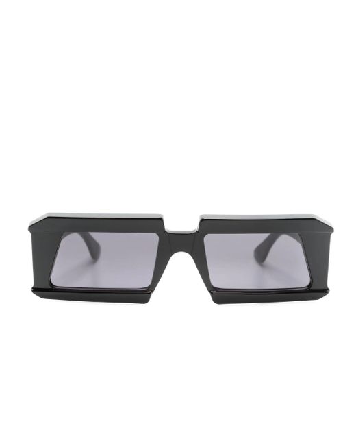 Kuboraum Gray Rectangle-Frame Sunglasses for men