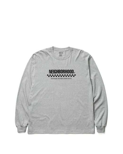 Neighborhood Gray T-Shirt À Manches Longues for men