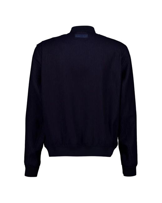 Givenchy Blue Pinstriped Bomber Jacket for men