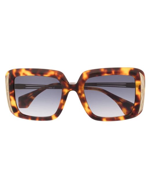 Vivienne Westwood Blue Tortoiseshell Square-frame Sunglasses for men